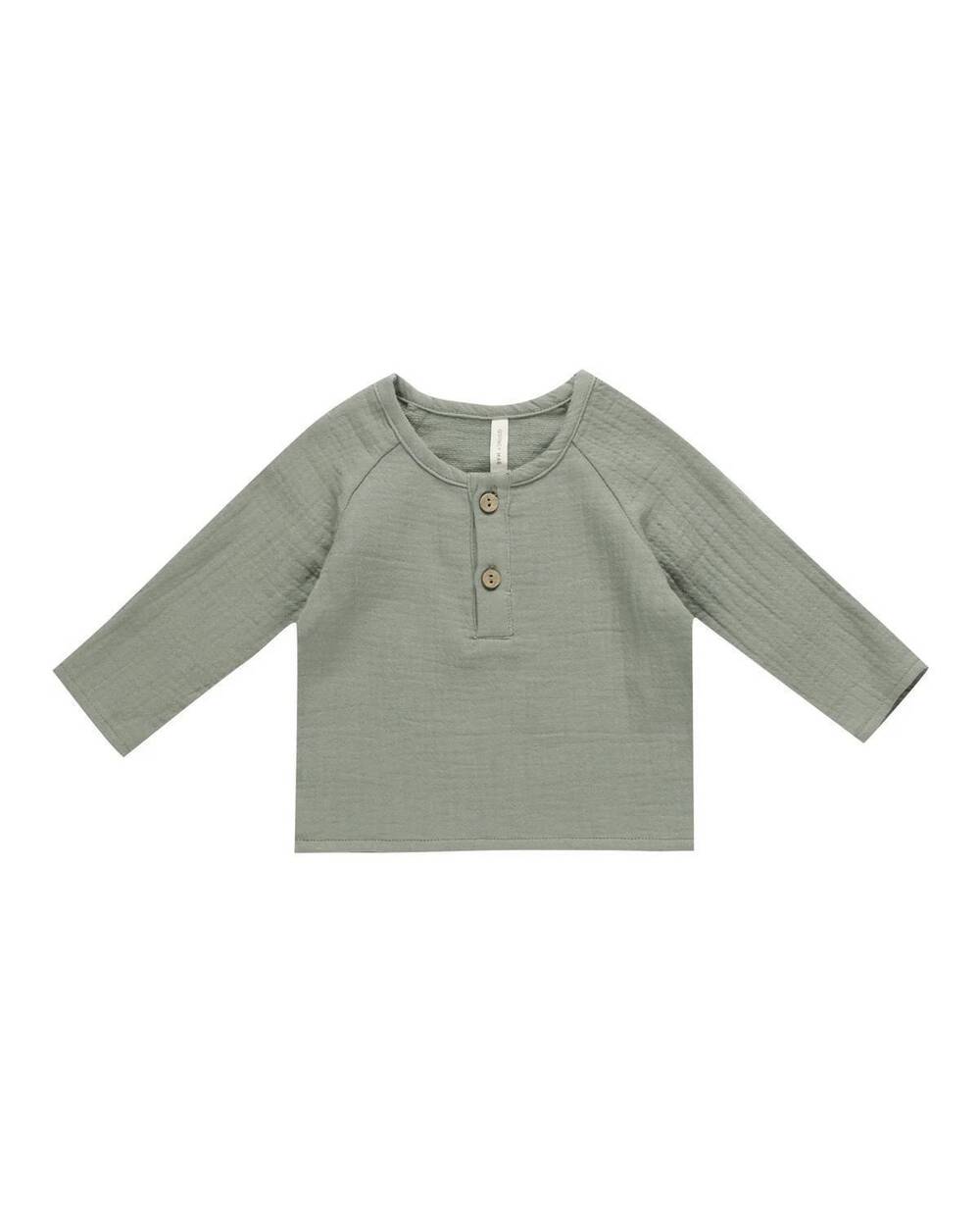 NEW QUINCY MAE kids' zion shirt in basil